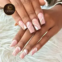 Nail art close-up